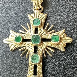 Cross Pendant In 18kt Gold 