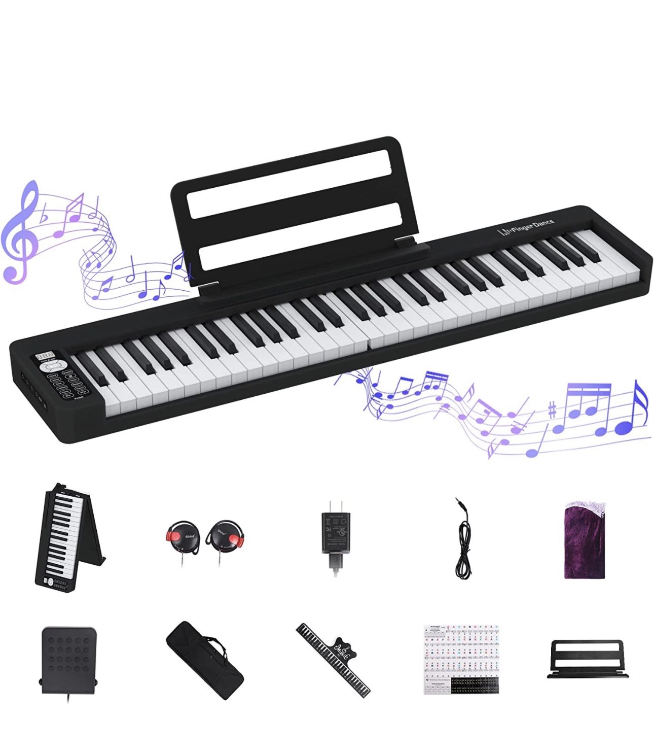 Finger dance folding piano