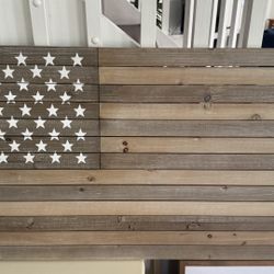 Wooden American Flag 