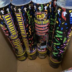 Confetti cannons 3 Each 