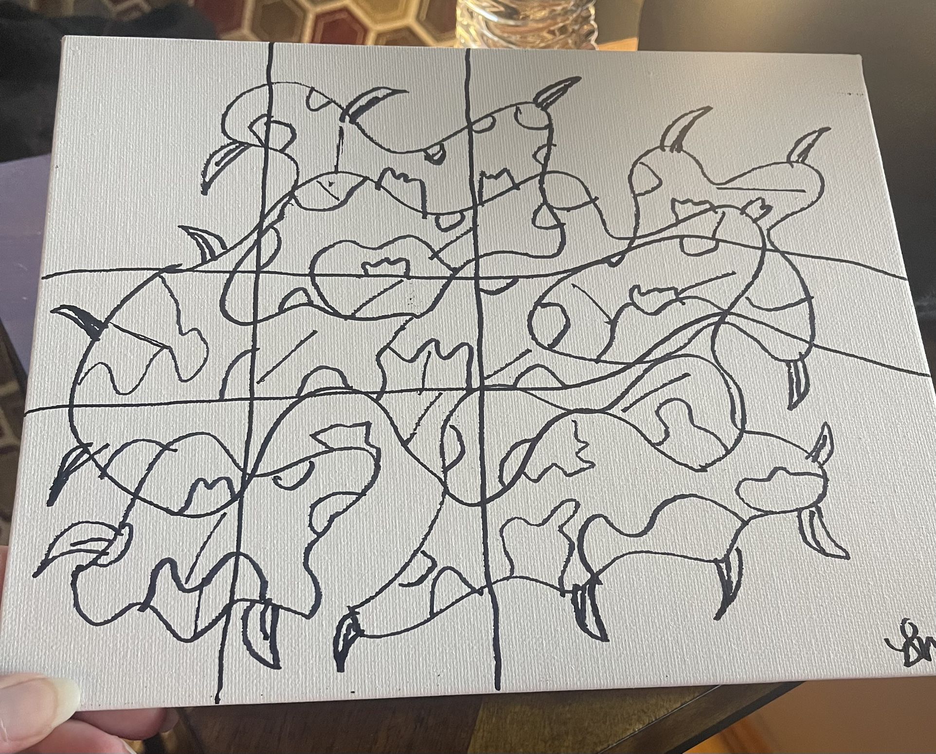 Crazy And Heck Abstract Drawing New