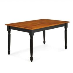 10-144 Wodd Dining table bi tone. New