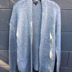 Express Sequin Cardigan, Large