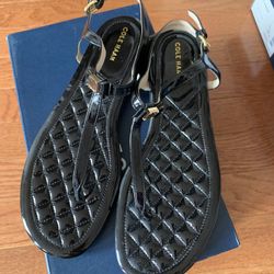 Cole Hann Brand New Black Patent Leather With Bow tie 