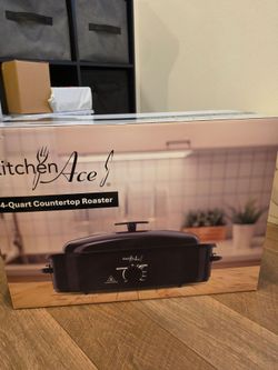 Kitchen Ace 14-Quart Countertop Roaster Oven.