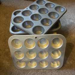 Three Mini Muffin Tins
