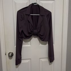 Purple Crop Size Large 