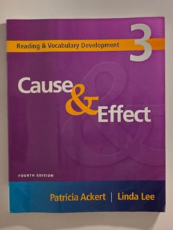 Cause & Effect Reading & Vocabulary Development 3