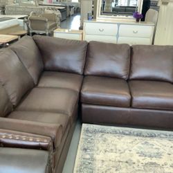 Leather Sectional,living room Set , Same Day Delivery , No Credit Needed