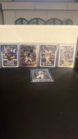 Jackson Chourio Milwaukee Brewers Baseball Card Lot