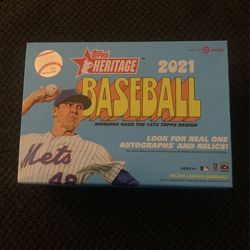 Opened Box 2021 Heritage Topps 