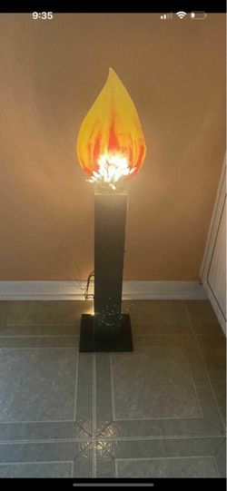 Large Decorative Candle Flame Floor Lamp