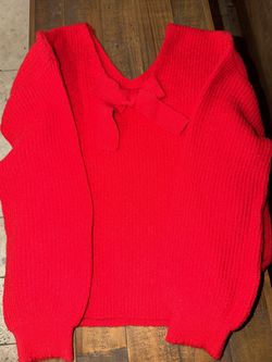 Pink Lily Red Sweater Available Sizes M, XL