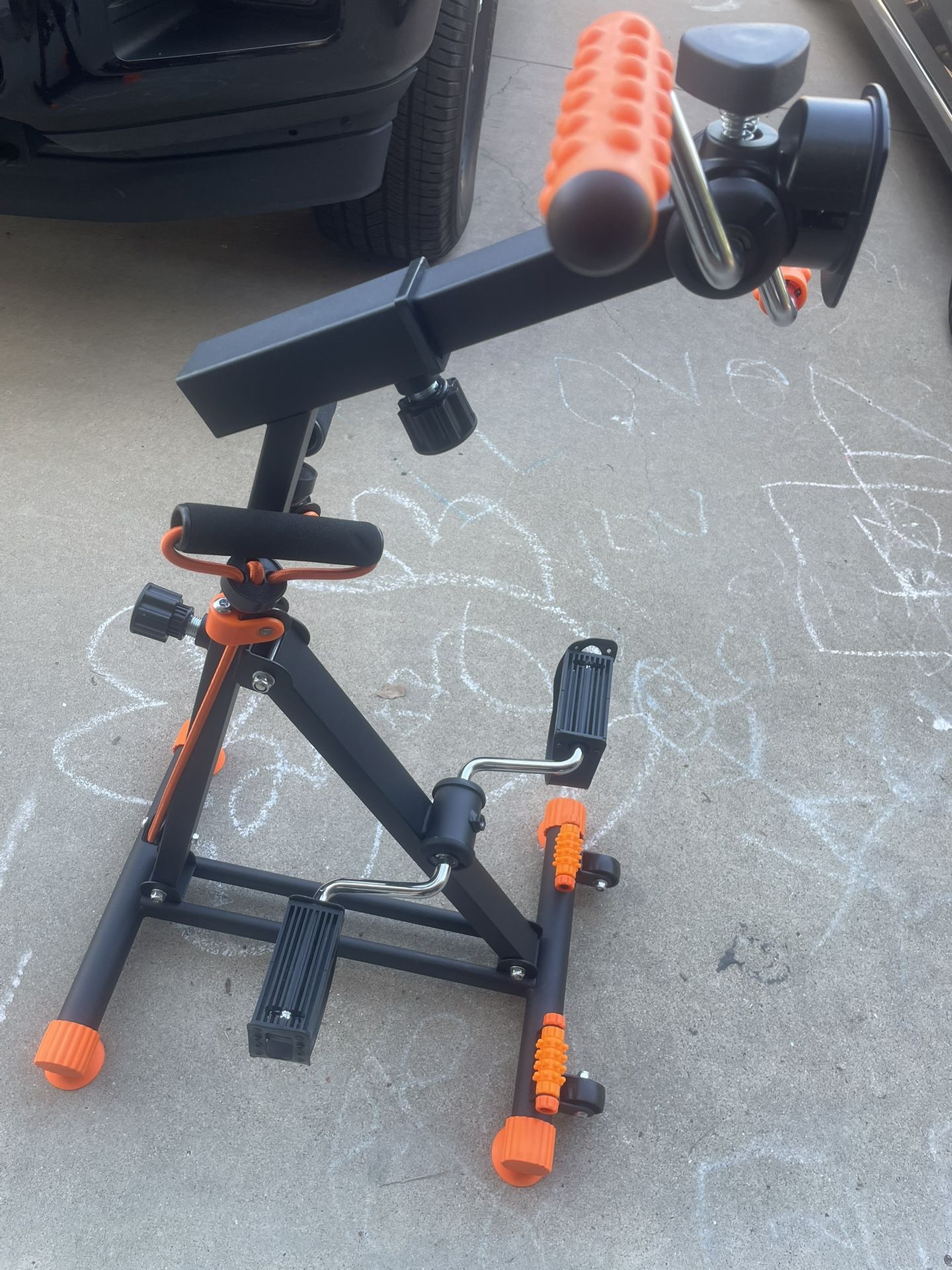 Exerciser Bike Hand Arm Leg and Knee Peddler, Arm Leg Knee Physical Therapy Exercise Bike, Adjustable Fitness Recovery Equipment