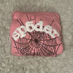 Pink Sp5der hoodie 