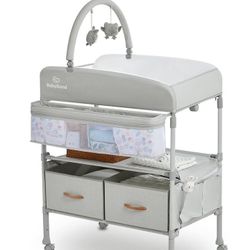 BabyBond portable changing table with 2 storage baskets