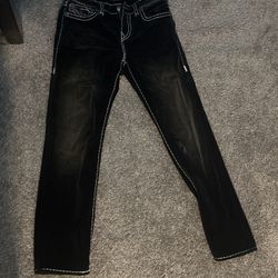 True Religion Pants Ricky Checkered Outline