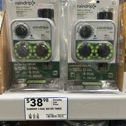 Raindrop Programmable Water Timer $25 - New
