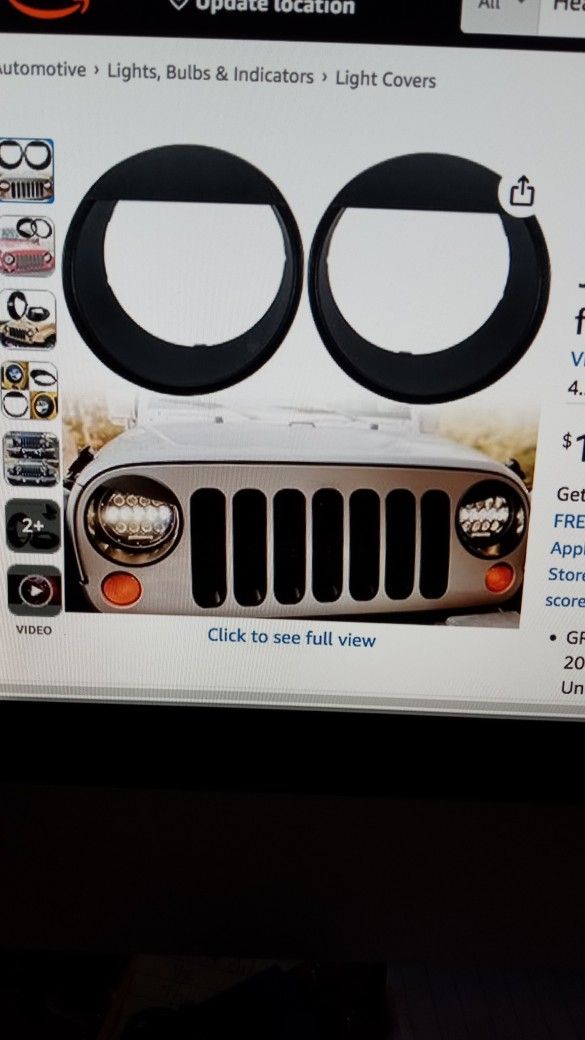 Jeep Headlight Angry Bird Cover