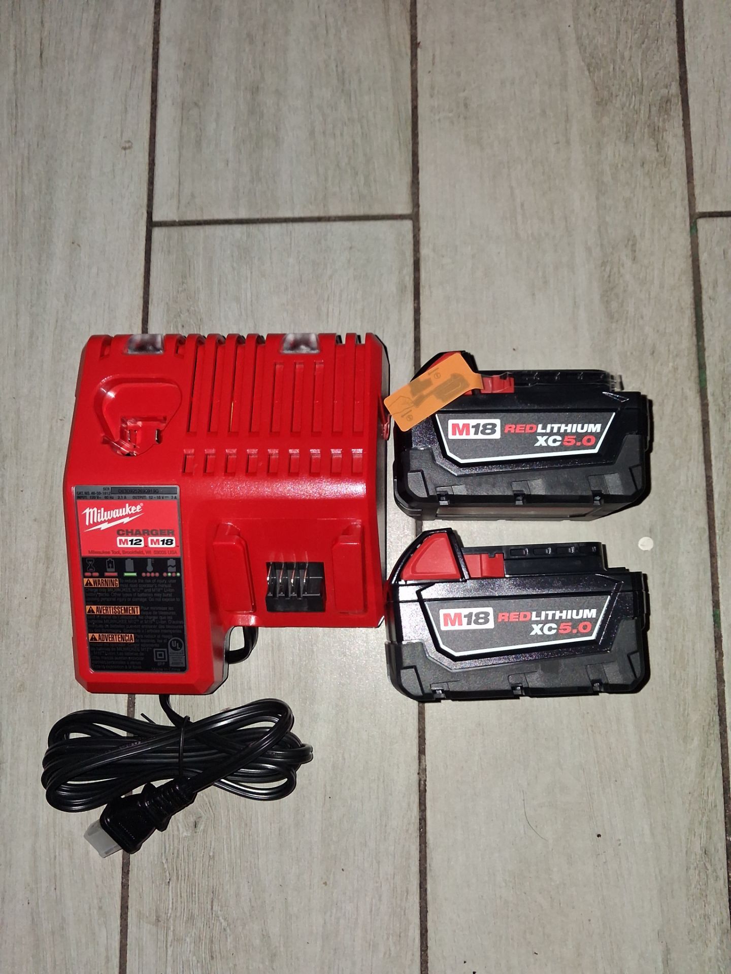 Milwaukee m18 2 battery xc5.0