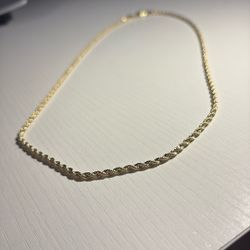 18kt Gold Rope 2mm 19.5” 7g Chain