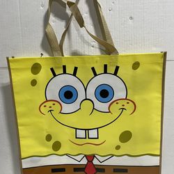 SpongeBob Square Pants Collectable Giant Extra Large 26" inch Reusable Tote Bag