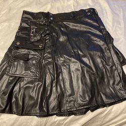 Black Leather skirt