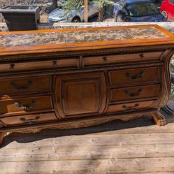Marble topped dresser