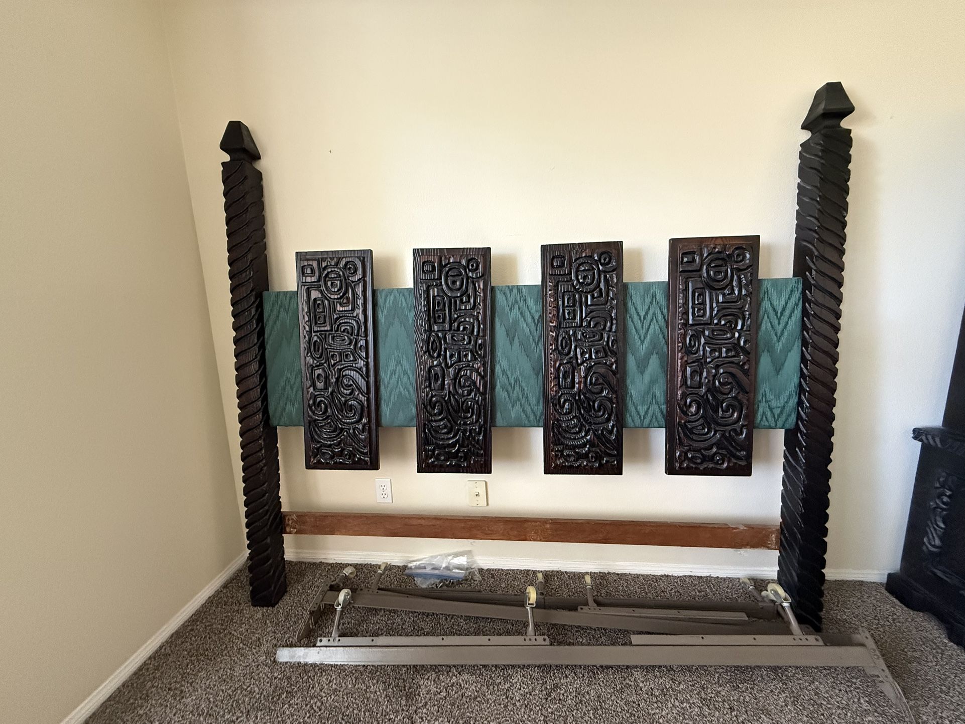 Decorative Headboard and Bedframe