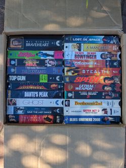 VHS movies tapes cassettes
