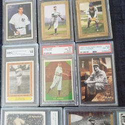 HIGH GRADED BASEBALL DIMAGGIO COBB YOUNG 