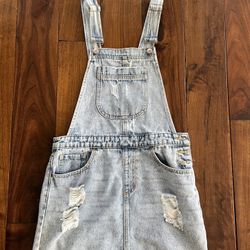 Denim Overall Dress 