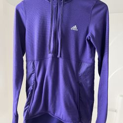 Adidas Women’s 1/2 Zip Hoodie- Small Purple