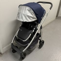 UPPABABY CRUZ Single Stroller BREAK WORKS FOR ONLY ONE WHEEL. PICK UP IN CORNELIUS