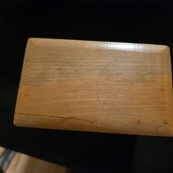 VINTAGE NEVCO Floral Recipe Card Wooden Box