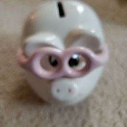 PIG  With GLASSES PIGGY BANK