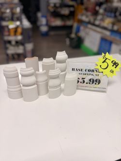 White Base Corner Molding Blocks