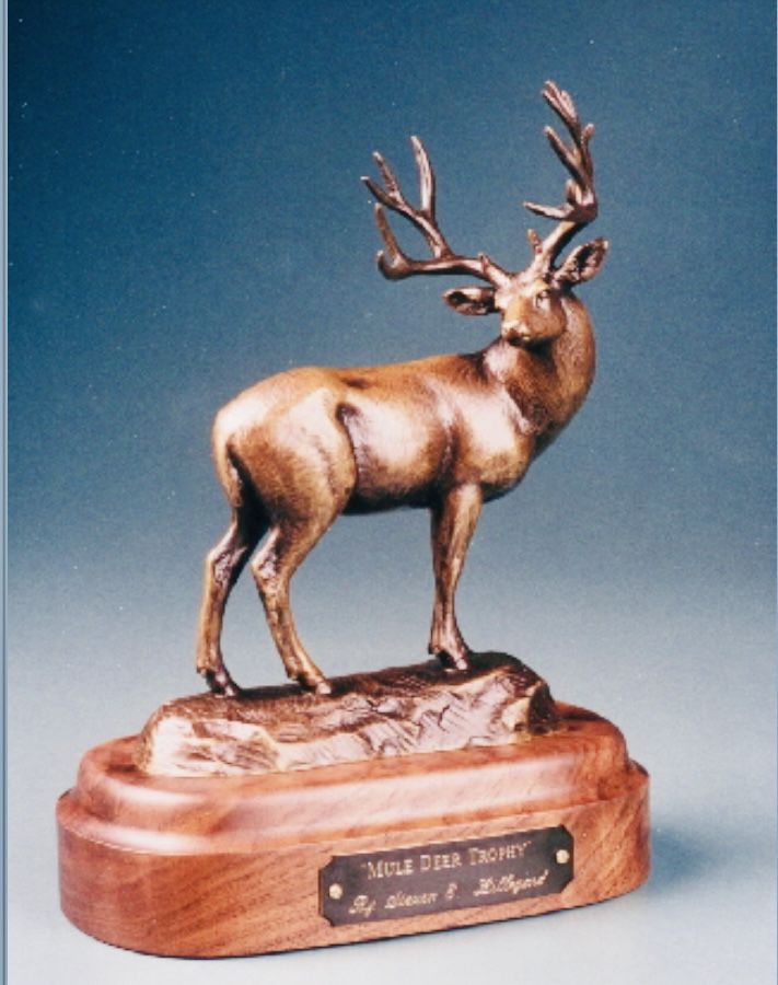 Steven Lillegard Bronze Mule Deer Trophy Statue #7/100