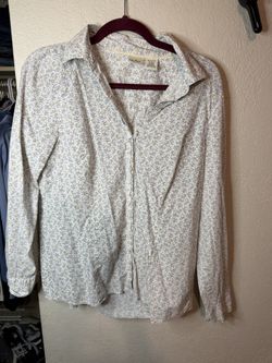 LL Bean Button Up Blouse