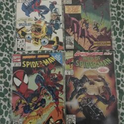 Lot Of 4 90s Spider-Man Marvel Comics