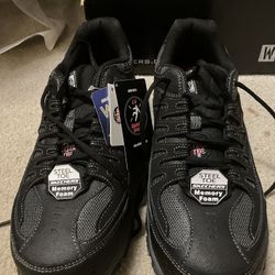 Sketchers Steal Toe Work Shoes 