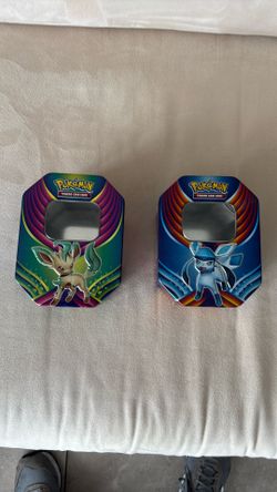 2 EMPTY  Pokemon  Tins  $6 For The 2