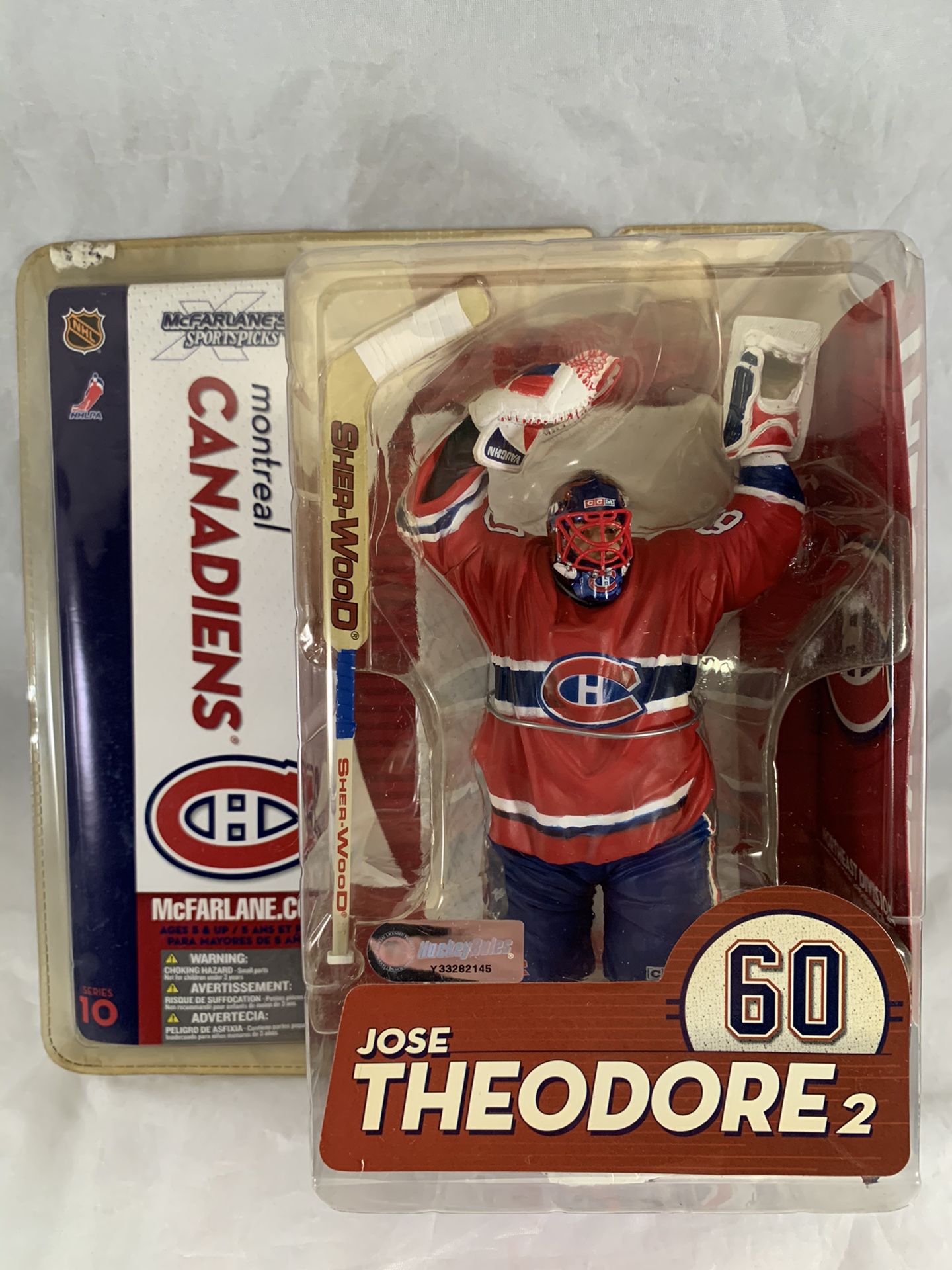 McFarlane Toys NHL Sports Picks Series 10 Action Figure Jose Theodore (Montreal Canadiens) Red Jersey