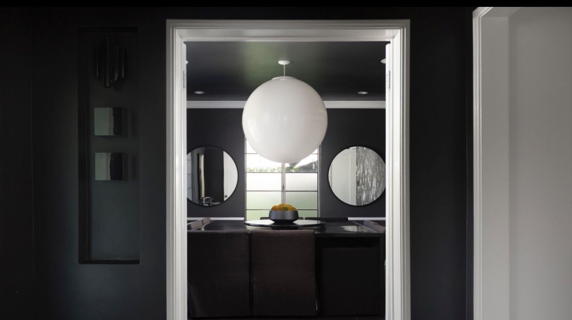 White Globe Chandelier