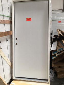 Pre hung wooden steel door 36x80 with frames