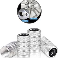 4 pack metal tire valve steam cap cover/ with unique logo for infinity