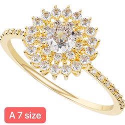 PCY 14K Gold Plated Rings,Sky Full Of Stars Gold Rings for Women,Luxury Sky Full Of Stars Rings for Women,Sky Full Of Stars Promise Eternity Gold Ring