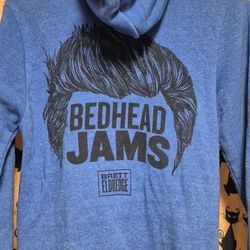 Blue Brett Eldredge Hoodie with Graphic Bedhead Jams