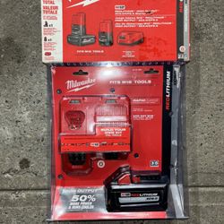M18 18-Volt Lithium-Ion HIGH OUTPUT Starter Kit with XC 8.0Ah Battery and M12 12-Volt Lithium-Ion Hi