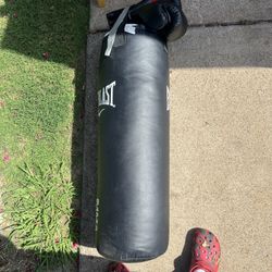 Punching Bag And Gloves